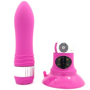 Нереалистичный вибратор Sexus Funny Five, ABS пластик, Фиолетовый, 18,5 см