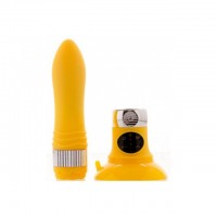 Нереалистичный вибратор Sexus Funny Five, ABS пластик, Оранжевый, 18,5 см