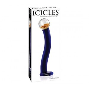 Анальный стимулятор Icicles № 17 из стекла (иной угол)