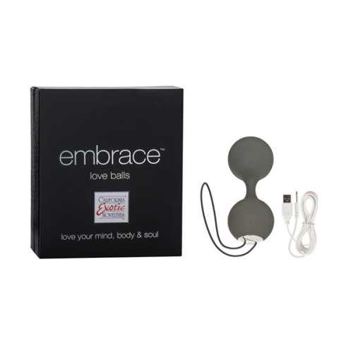 Вагинальные шарики с вибрацией Embrace Love Balls