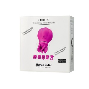 Стимулятор клитора и интимных зон тела Caress с 5 насадками (иной угол)