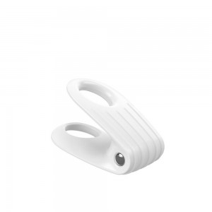 Эрекционное кольцо Ovo с вибрацией белое (иной угол)