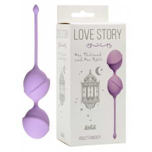 Вагинальные шарики Love Story One Thousand and One Nights Violet