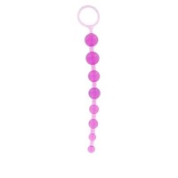 Анальная цепочка из 8 шариков Sexy Beads фиолетовая
