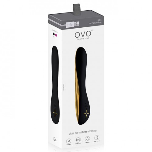 Перезаряжаемый вибратор Ovo E4 черный