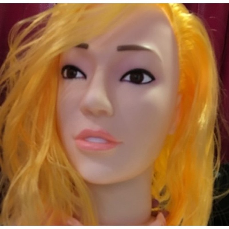 Кукла блондинка для секса с вибрацией 3D Face Love Doll