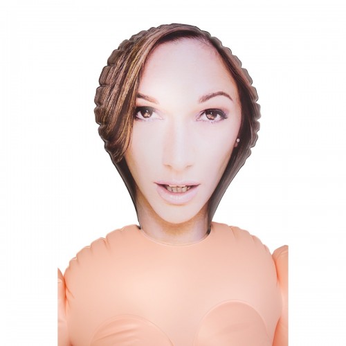 Кукла надувная Jennifer, шатенка, TOYFA Dolls-X, с двумя отверстиями, 160 см