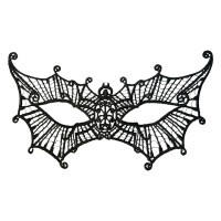 Маска нитяная Toyfa Theatre «Паутинка», текстиль, черная