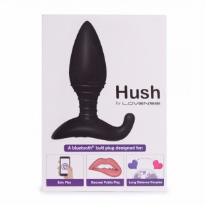 Анальная пробка Lovense Hush диаметр 4,45 см c управлением от смартфона и возможностью подключения к веб-чату Анальная пробка Lovense Hush диаметр 4,45 см c управлением от смартфона и возможностью подключения к веб-чату (иной угол)