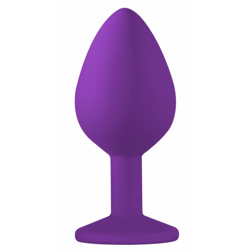 Анальная пробка Emotions Cutie Medium Purple clear crystal