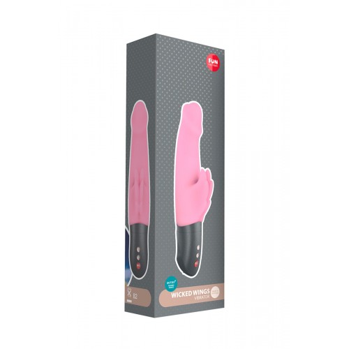 Розовый вибратор Fun Factory Wicked Wings Battery