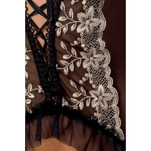 Корсет с открытой грудью Tyrone S/M (иной угол)