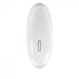 Клиторальный стимулятор Ovo T1-6  бело-розовый (иной угол)