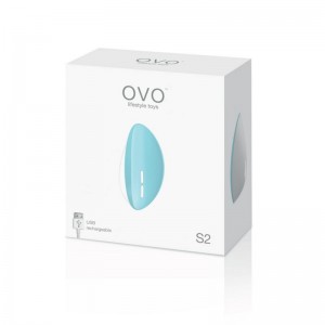 Клиторальный стимулятор перезаряжаемый голубой (иной угол)