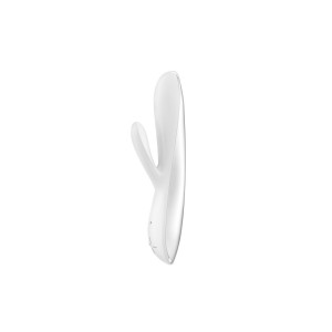 Вибратор OVO rabbit перезаряжаемый силикон, белый, 19,5 см