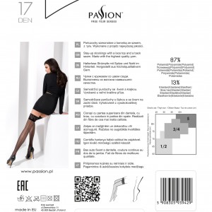 Чулки ST022 красные на силиконе размер 1/2 (иной угол)