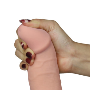 Фаллоимитатор реалистичный на присоске The Ultra Soft Dude L-20 см, d-5см, Lovetoy (иной угол)