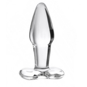 Анальная втулка Sexus Glass, стекло, прозрачная, 10,5 см, Ø 3,5 см