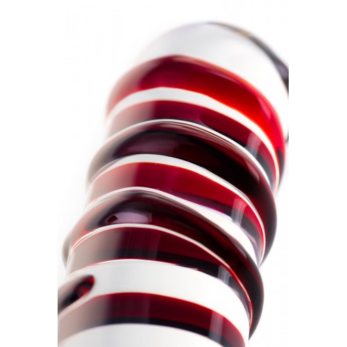 Двусторонний фаллоимитатор Sexus Glass, Стекло, Прозрачный, 18,5см