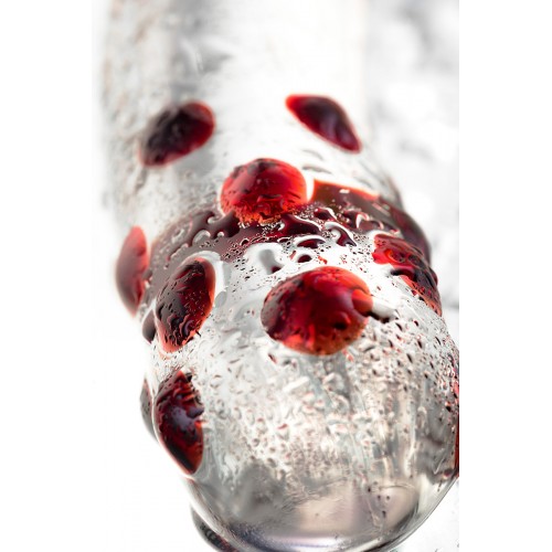 Двусторонний фаллоимитатор Sexus Glass, Стекло, Прозрачный, 18,5см