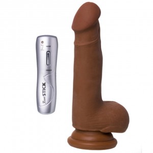 Вибратор TOYFA RealStick Elite Mulatto, реалистичный, на присоске, мулат, 13 см