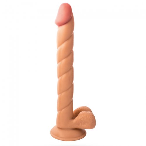 Реалистичный фаллоимитатор TOYFA RealStick Nude, PVC, телесный, 31,5 см