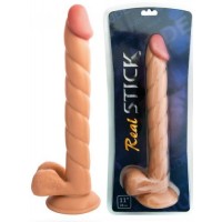 Реалистичный фаллоимитатор TOYFA RealStick Nude, PVC, телесный, 31,5 см