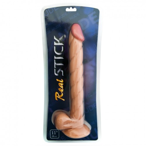 Реалистичный фаллоимитатор TOYFA RealStick Nude, PVC, телесный, 31,5 см
