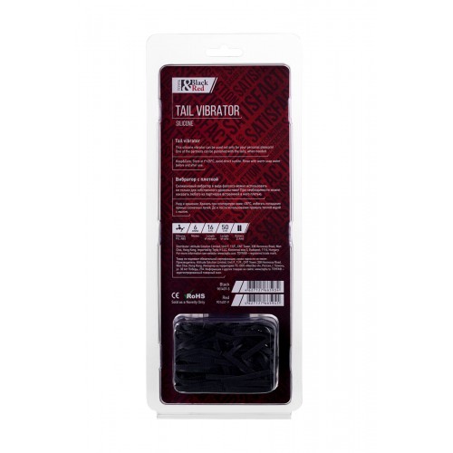Нереалистичный вибратор Black & Red by TOYFA, 6 режимов вибрации, силикон, чёрный, 16 см, Ø 3,5 см