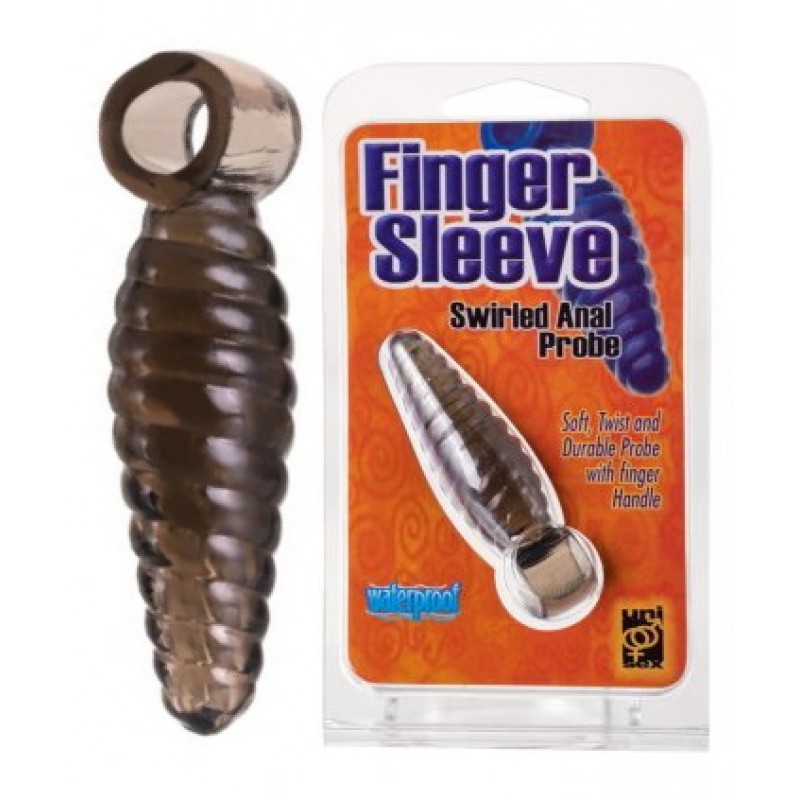 Анальная втулка Seven Creations, TPE, черная, 7,2 см.