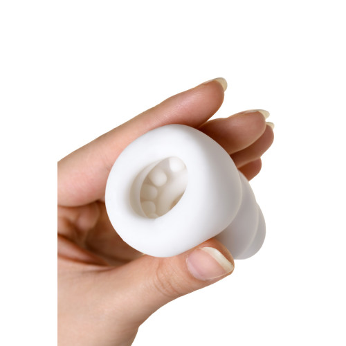 Мастурбатор нереалистичный, Pucchi Combo, MensMax, TPE, белый, 6,5 см