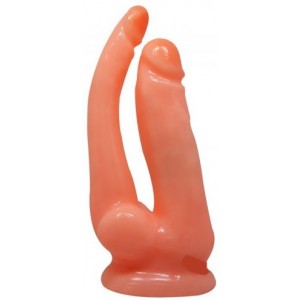 Фаллос для двойного проникновения на присоске (иной угол)