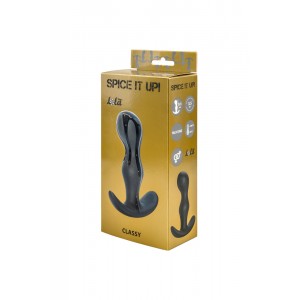 Анальная пробка для ношения серого цвета (иной угол)