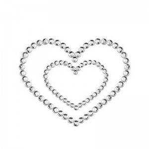 Пэстисы Bijoux Mimi Heart Silver серебристые (иной угол)