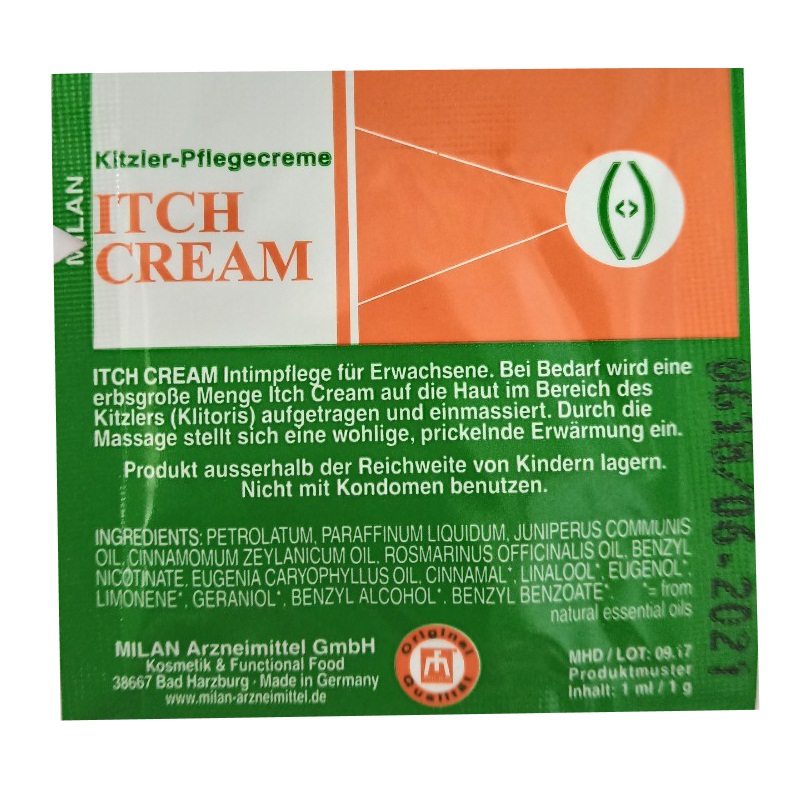 Пробник крема для усиления возбуждения Itch Cream 1 мл