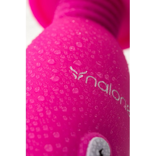 Вибратор Nalone Electro, с электростимуляцией, силиконовый, розовый, 21,5см
