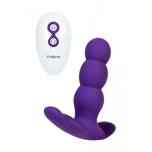 Вибратор анальный Nalone Pearl, силикон, фиолетовый, 12,5см