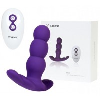 Вибратор анальный Nalone Pearl, силикон, фиолетовый, 12,5см