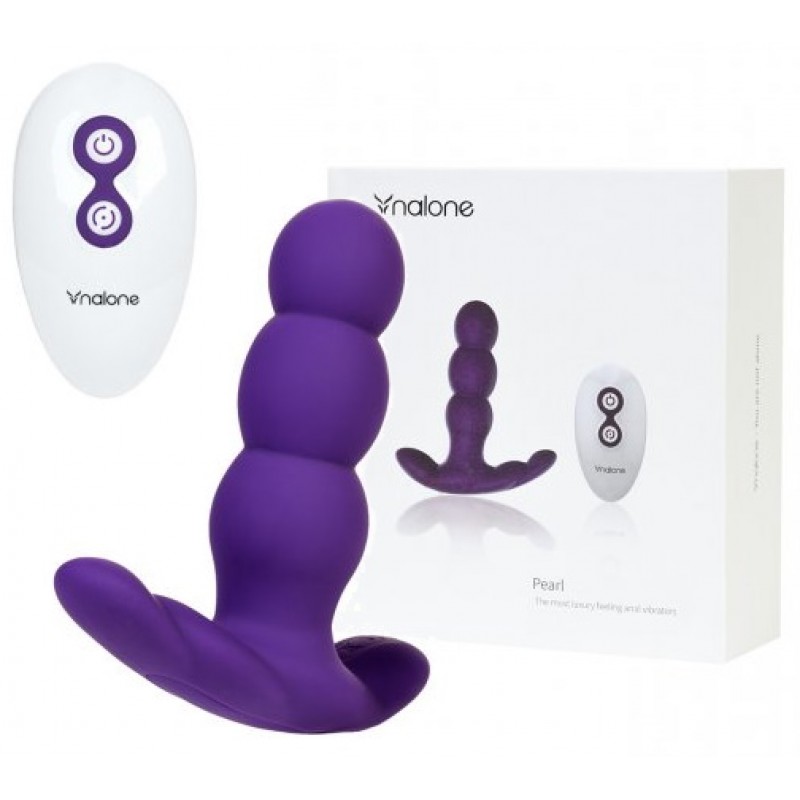 Вибратор анальный Nalone Pearl, силикон, фиолетовый, 12,5см