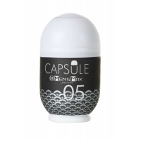 Мастурбатор нереалистичный,  CAPSULE 05, Ougi, MensMax, TPE, черный, 8 см