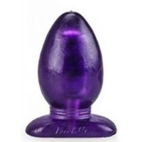 Большая анальная пробка фиолетового цвета