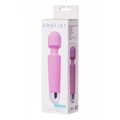Вибратор Erotist UNCO, силикон+ABS пластик, розовый, 20 см