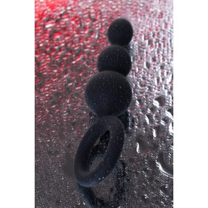 Набор анальных плагов Satisfyer, силикон,чёрный (иной угол)