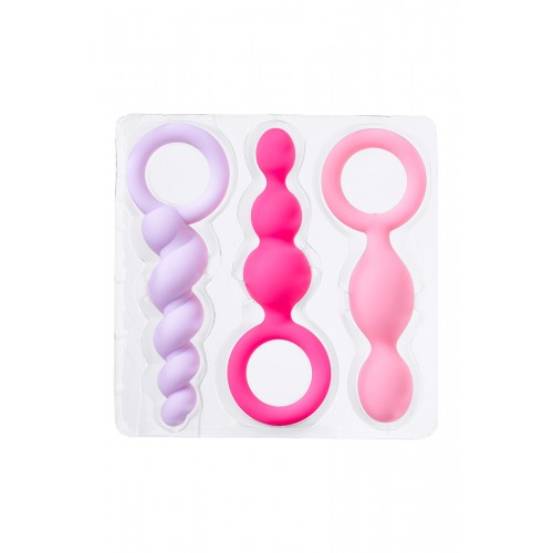 Набор анальных плагов Satisfyer, силикон,ассорти