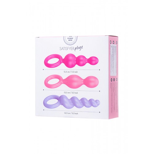 Набор анальных плагов Satisfyer, силикон,ассорти