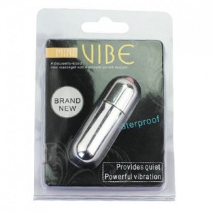 Вибропуля Mini Vibe красная с вибрацией (иной угол)