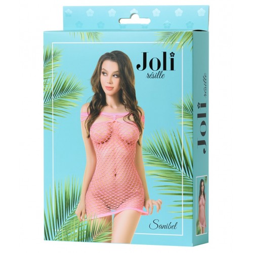 Платье-сетка Joli Sanibel, розовый, L/XL