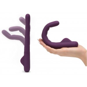 Умный вибратор с гибким корпусом MysteryVibe Crescendo, бирюзовый (иной угол)