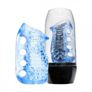 Мастурбатор Fleshlight Fleshskins Grip Blue Ice (иной угол)
