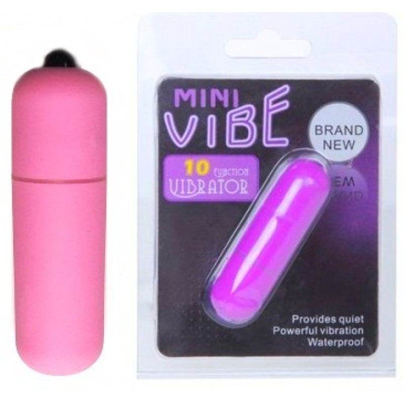 Вибропуля Mini Vibe с 10 режимами вибрации розовая